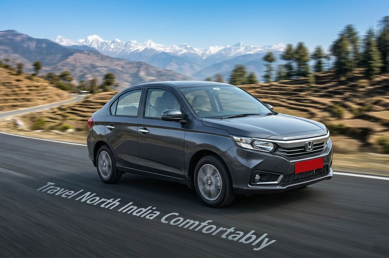 Top Honda Amaze Taxi Service in North India with Professional Drivers