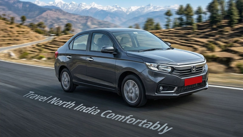 Top Honda Amaze Taxi Service in North India with Professional Drivers
